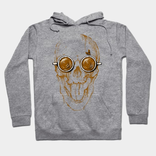 Skull Coffee Hoodie by quilimo